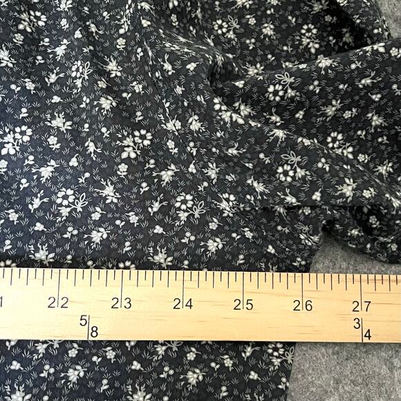 John Varvatos Men's Button-Down Shirt Black Floral Print 100% Cotton Size XXL - Picture 6 of 7